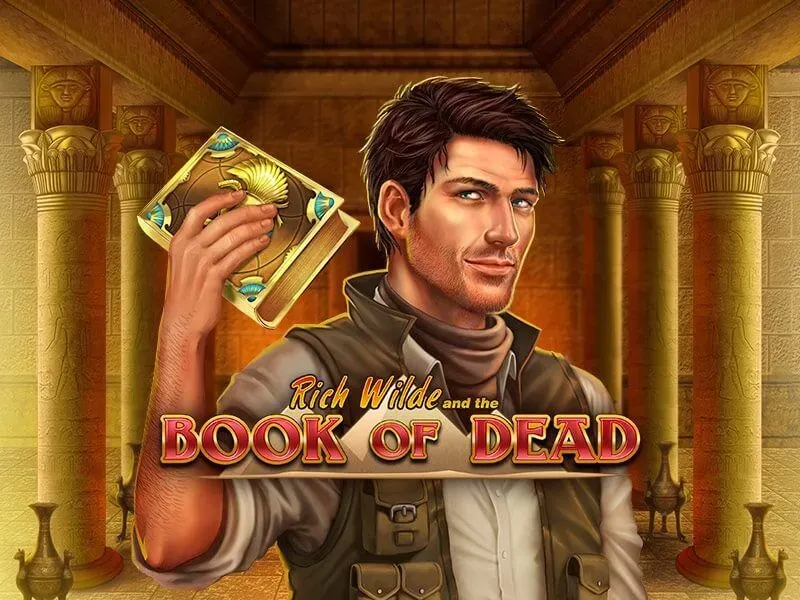 Book of Dead pokie at Kiwis Treasure Casino